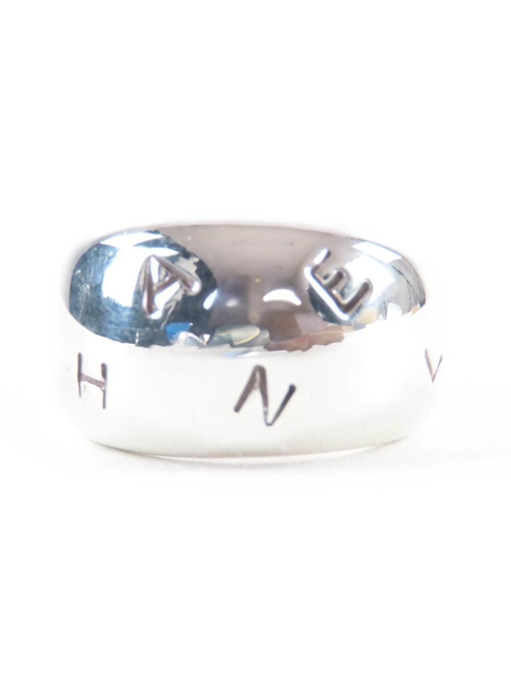 Chanel Vintage Band Ring Sterling #275773C71B